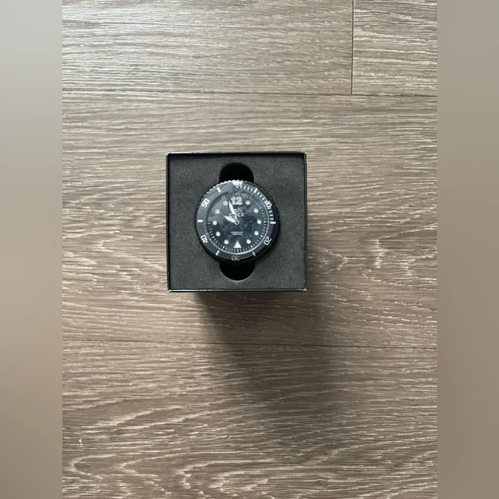 Lolli Clock Rock, Table Watch- Black